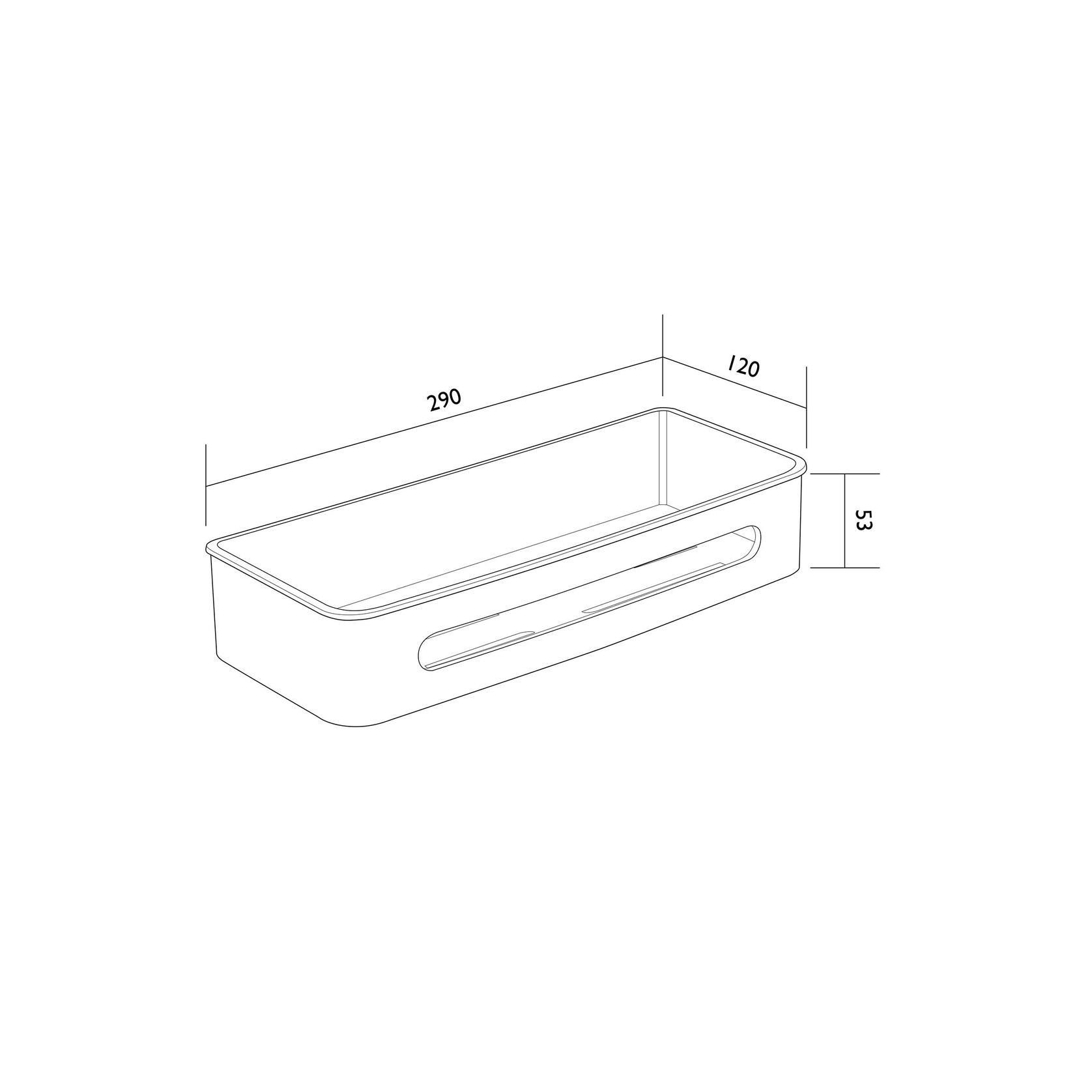Versa Rectangle Shower Shelf gallery detail image