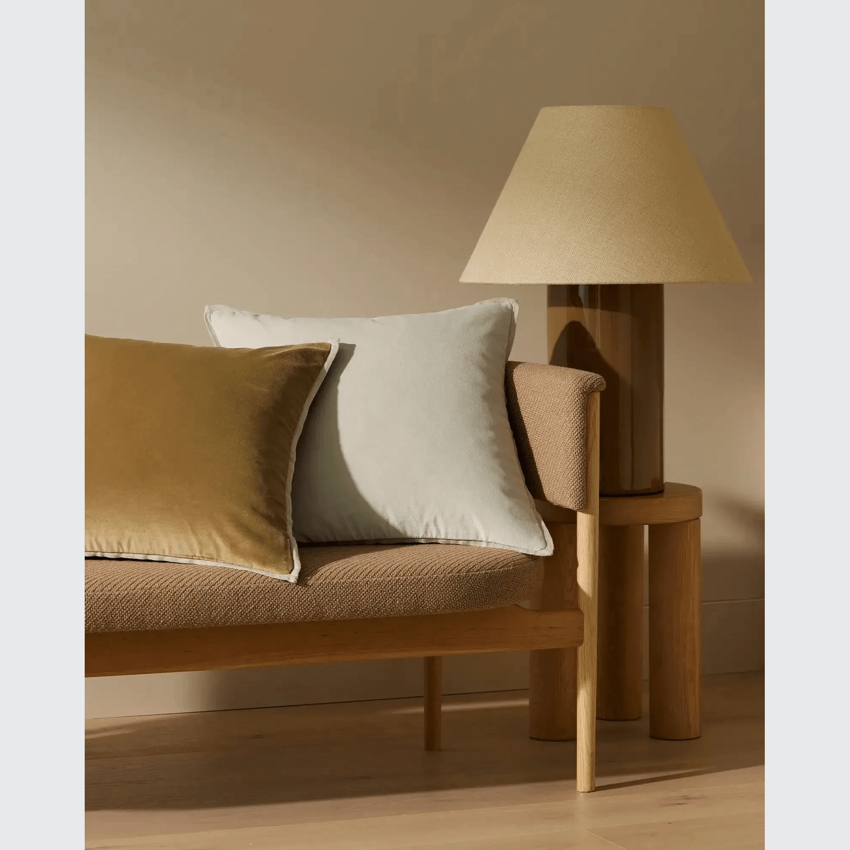 Weave Home Francesca Cushion - Frost | Velvet gallery detail image