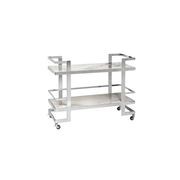 Polished Chrome Drinks Trolley with Marble gallery detail image