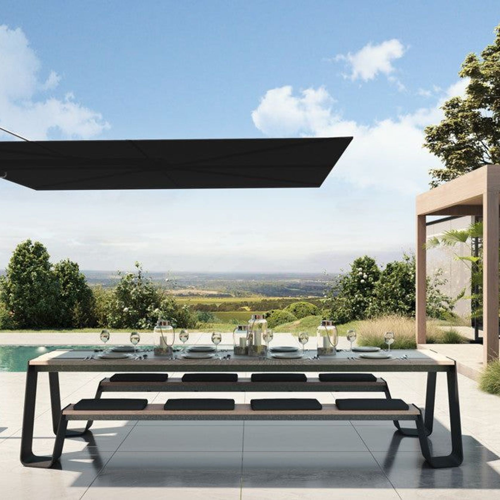 Umbrosa Versa Ux Cantilever Umbrella gallery detail image