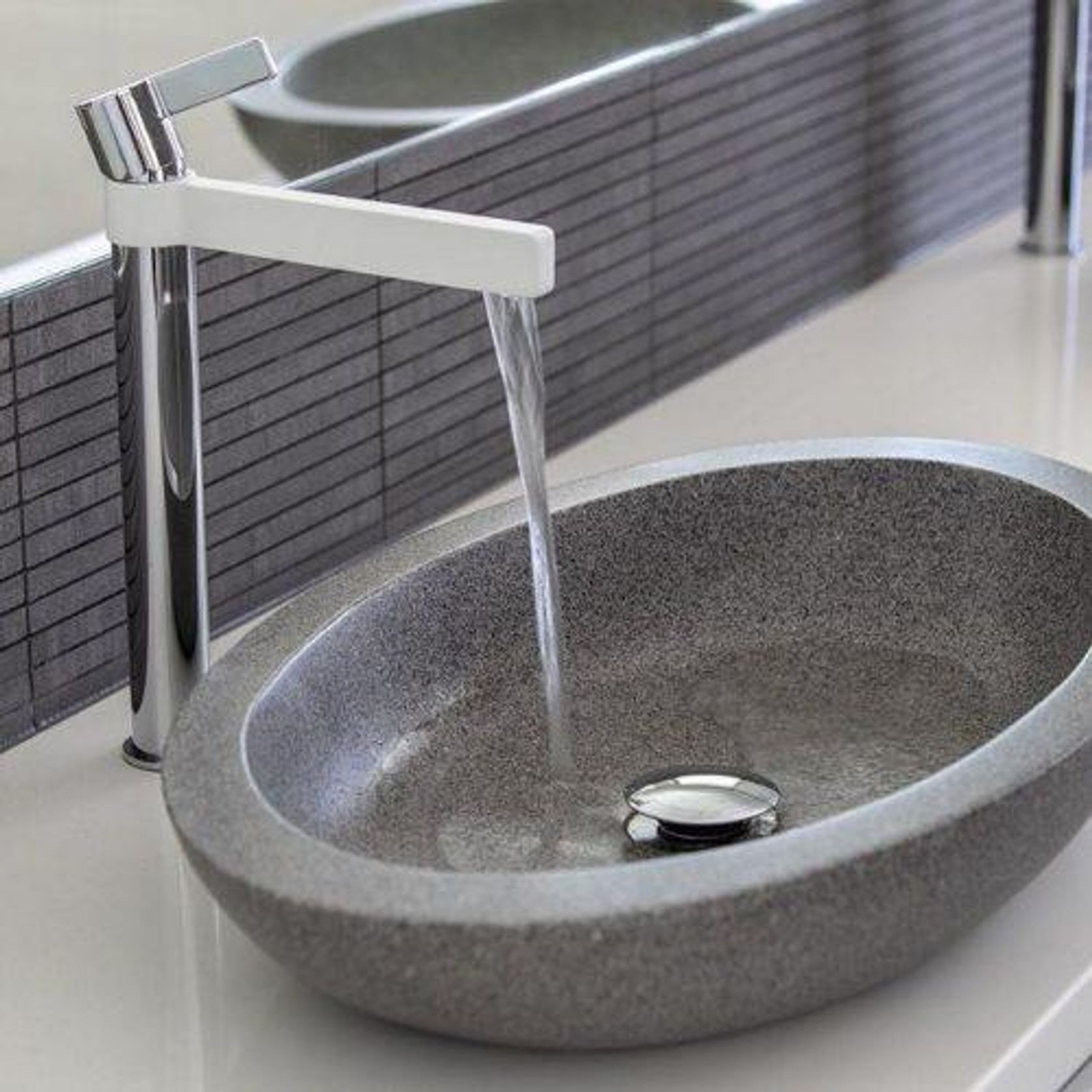 Pietra Bianca Vivian Stone Basin gallery detail image