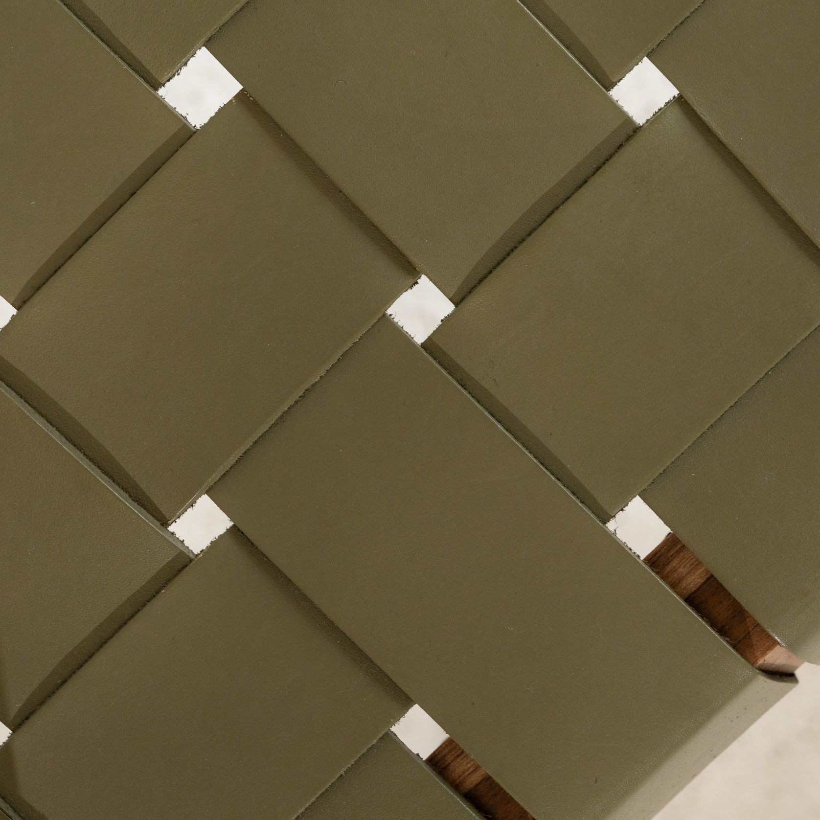Vivica Dining Chair - Olive Leather gallery detail image