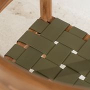 Vivica Dining Chair - Olive Leather gallery detail image