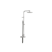 Classy Wall Mount Shower Column With External Mixer & Handshower Polished Stainless Steel gallery detail image