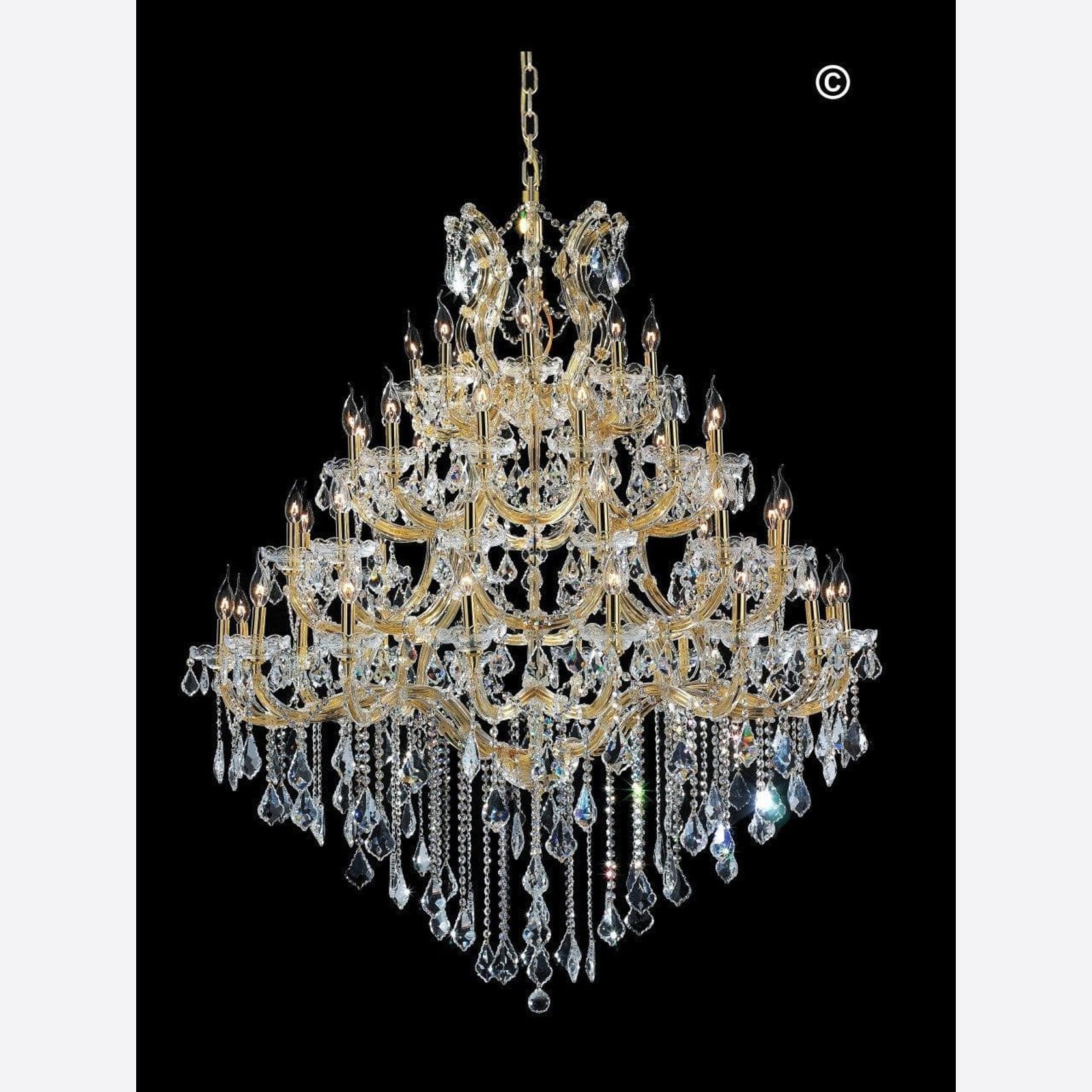 Maria Theresa Crystal Chandelier Grande 48 Light- Gold gallery detail image