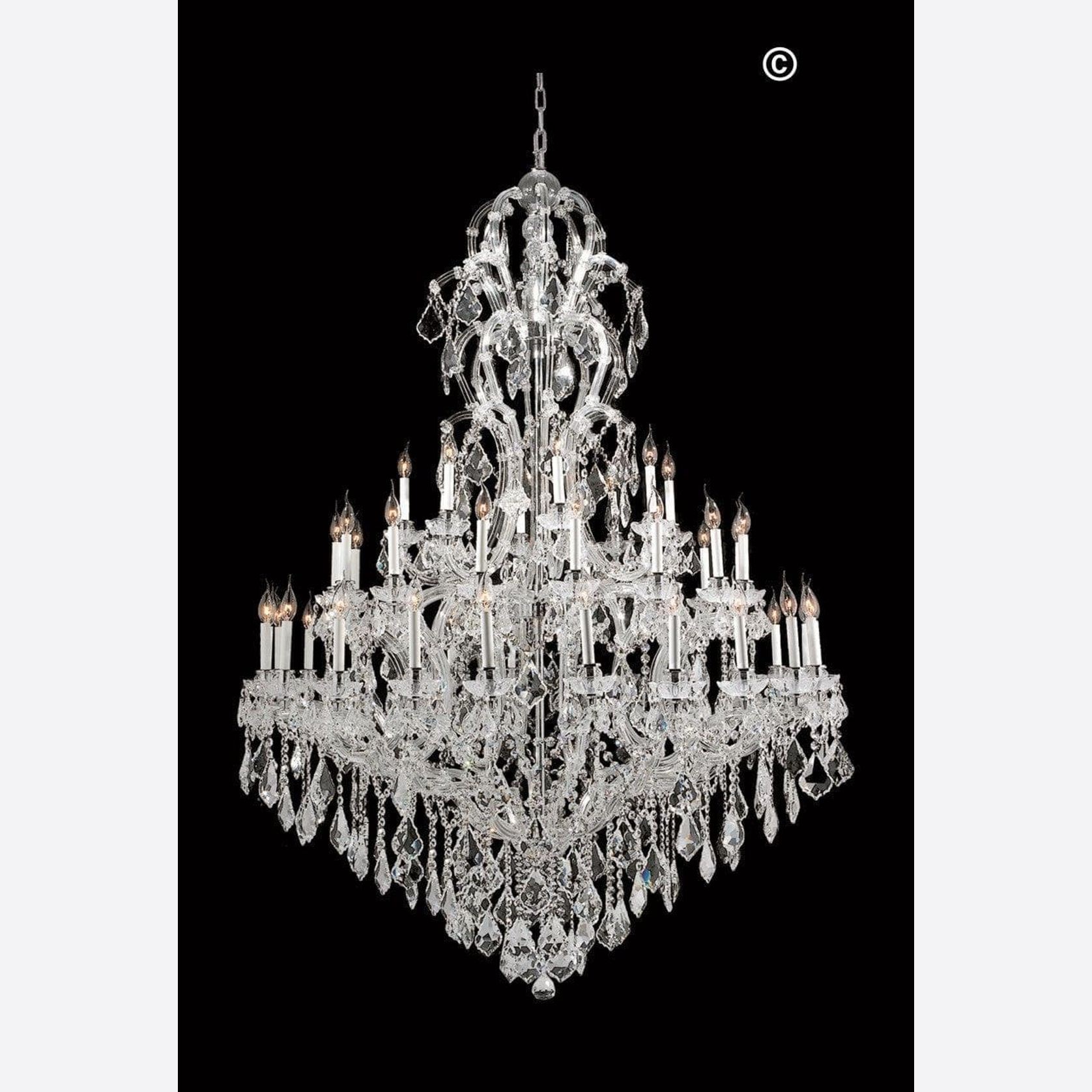 Maria Theresa Crystal Chandelier Royal 48 Light - Chrome gallery detail image