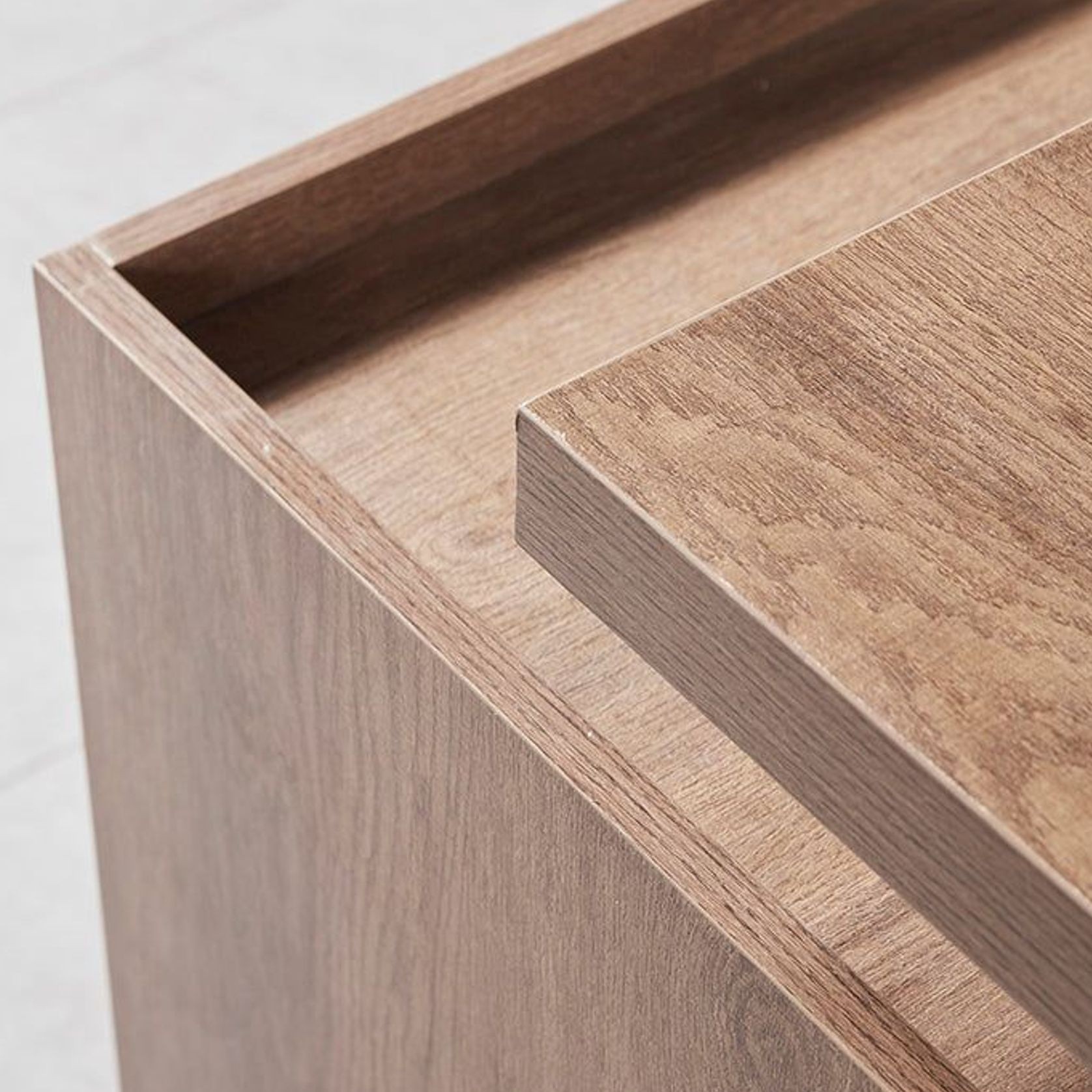 SUTTON Executive Desk with Right Return 1.8M - 2.0M - Warm Oak & Black gallery detail image