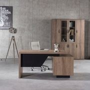 KELLEN Executive Desk with Left Return 1.6-1.8M - Warm Oak & Black gallery detail image