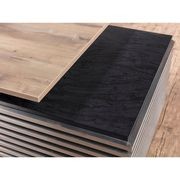 PHOENIX Executive Desk with Right Return 2.8M - Warm Oak & Black gallery detail image