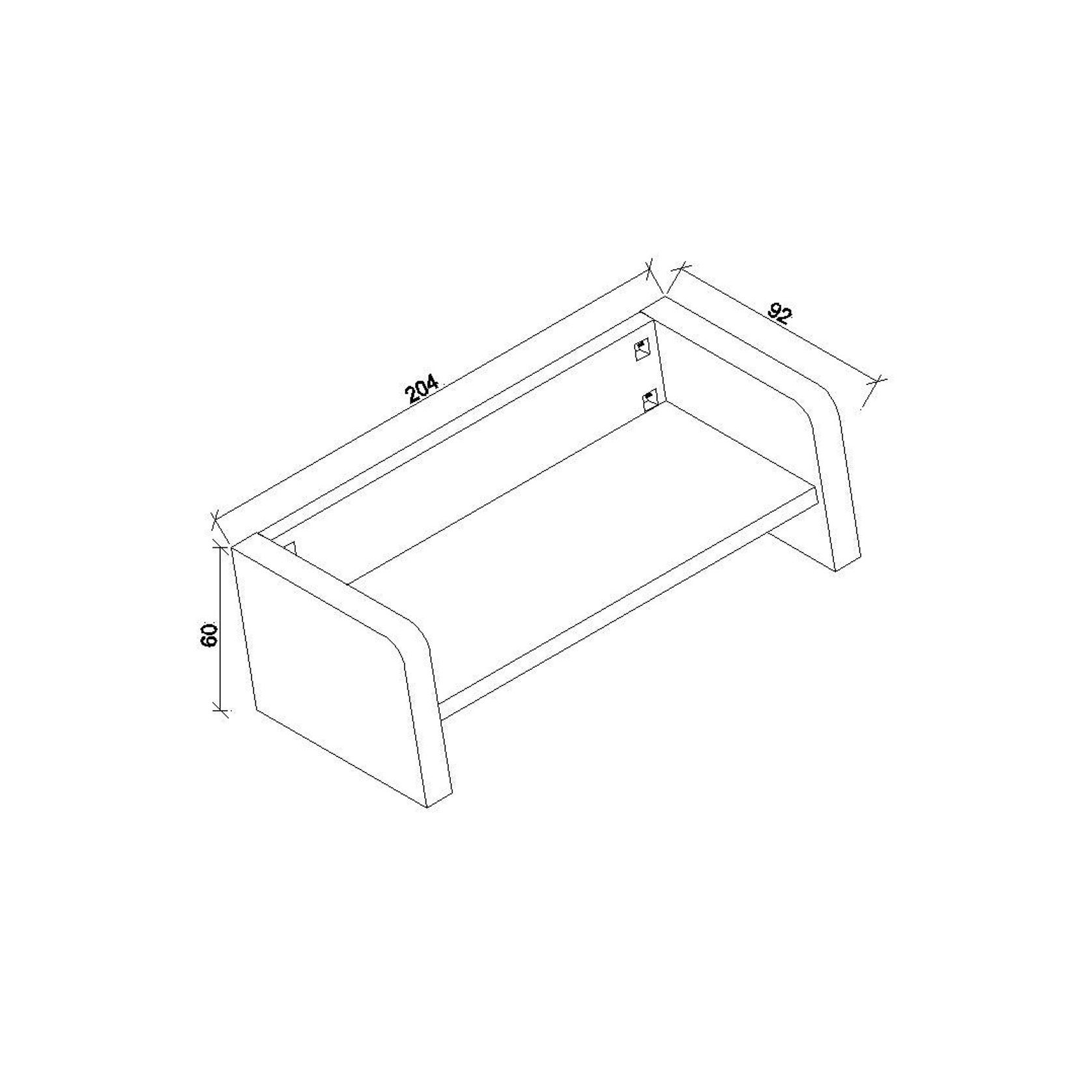 FRANCO Three Seater Sofa - Warm Oak & Black gallery detail image