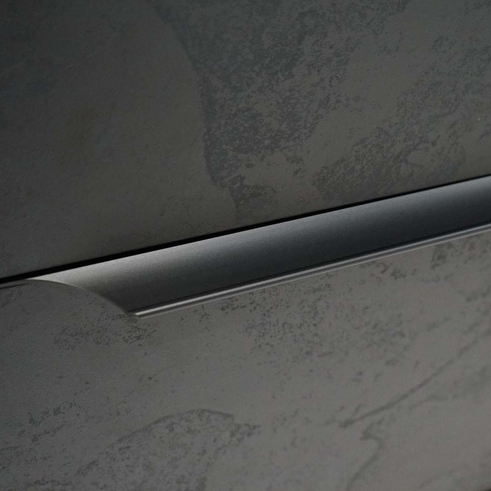 DAXTON Black Executive Desk with Right Return 2.4M - Black Concrete gallery detail image