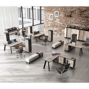 HALDIS Credenza 160cm - Warm Oak & Black gallery detail image