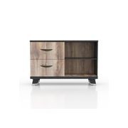 HALDIS Credenza Small 120cm - Warm Oak & Black gallery detail image
