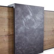 DEWITT Reception Desk 2.4M - Tobacco & Dark Concrete gallery detail image