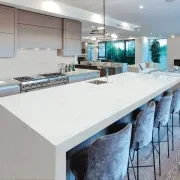 White Lux Quartzite Benchtop gallery detail image