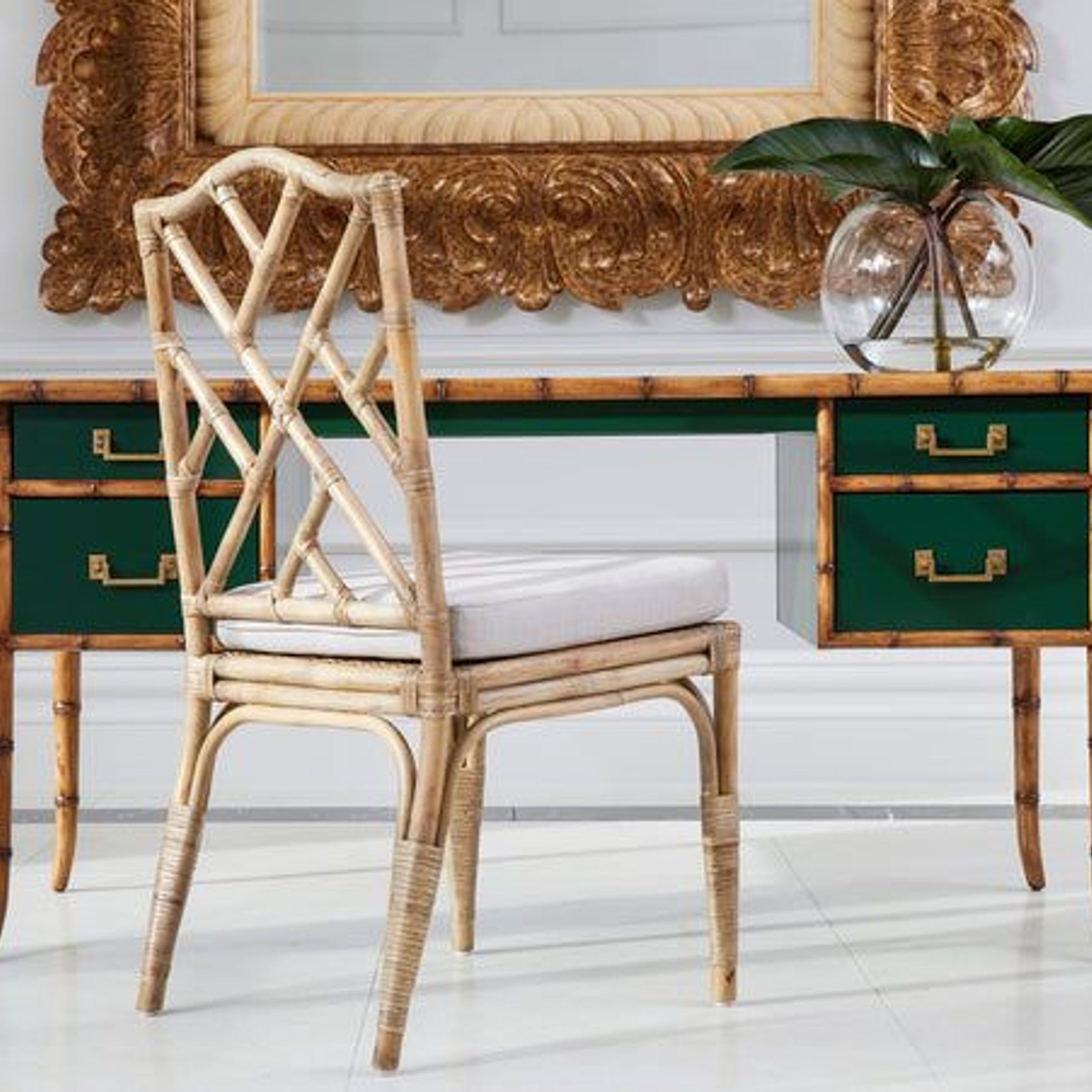 Chippendale Rattan Dining Chair gallery detail image