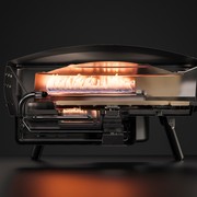 WITT Etna Rotante Gas Powered Pizza Oven w/ Twin Burner & Rotating Stone 16" - Graphite gallery detail image