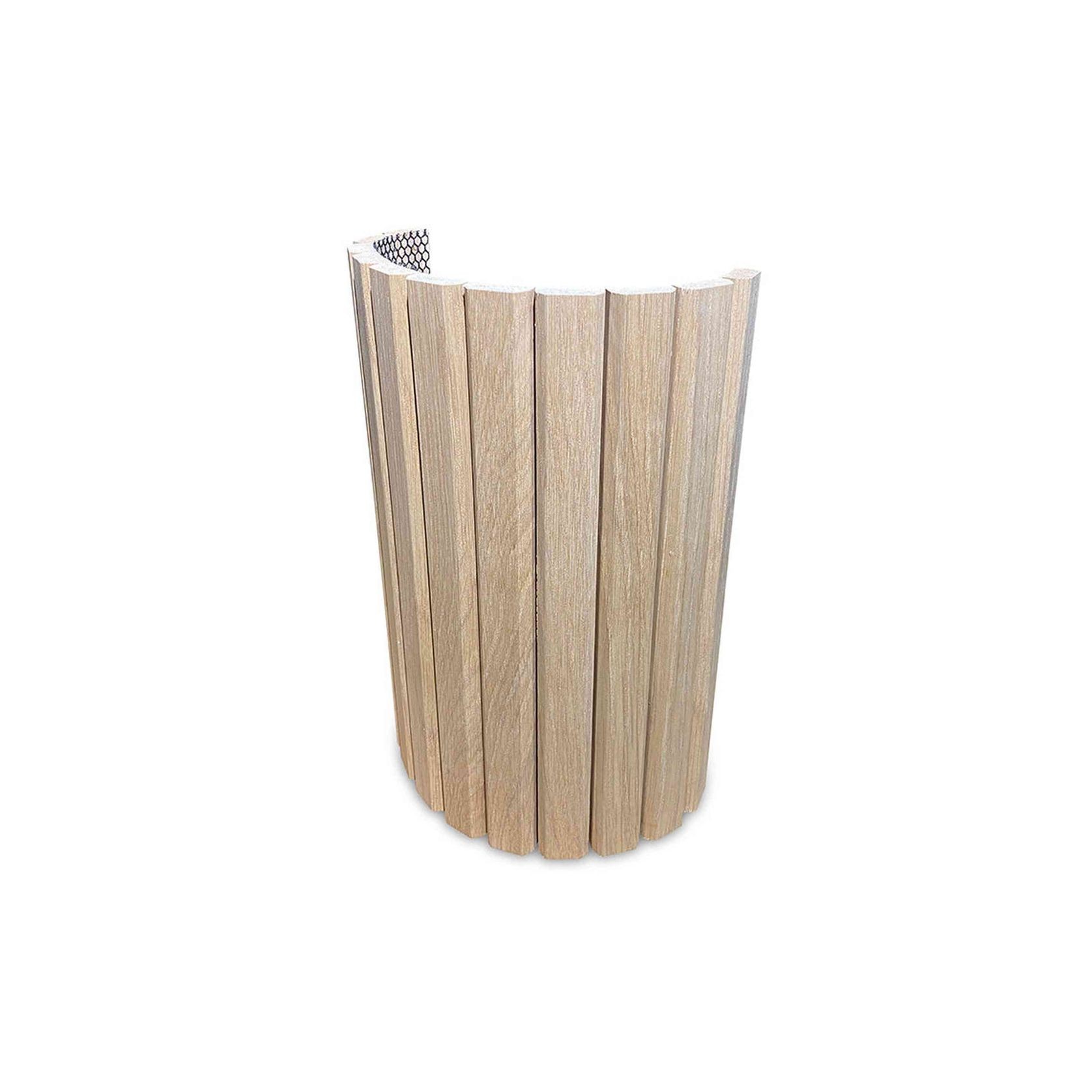 WOODFLEX Flexible Wooden Slat Wall Panel - Oak Veneer - 3000mm x 600mm - Trapezium gallery detail image