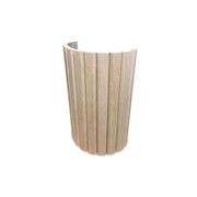 WOODFLEX Flexible Wooden Slat Wall Panel - Oak Veneer - 3000mm x 600mm - Trapezium gallery detail image