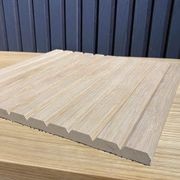 WOODFLEX Flexible Wooden Slat Wall Panel - Oak Veneer - 3000mm x 600mm - Trapezium gallery detail image
