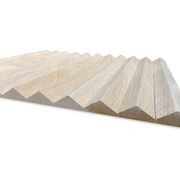 WOODFLEX Flexible Wooden Slat Wall Panel - Oak Veneer - 2700mm x 595mm - Triangle gallery detail image