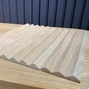 WOODFLEX Flexible Wooden Slat Wall Panel - Oak Veneer - 2700mm x 595mm - Triangle gallery detail image