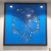 Candy Skull Metal Wall Art gallery detail image