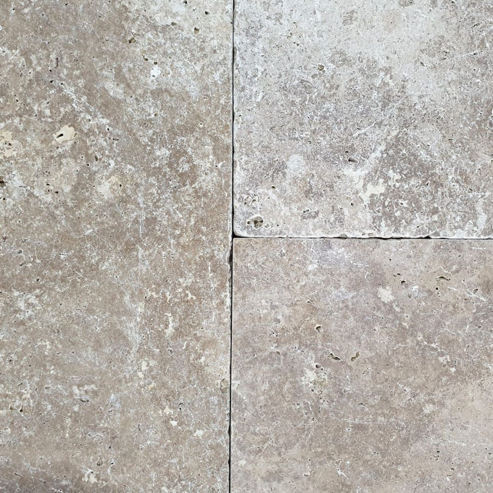 30mm Noce Travertine Pavers - Tumbled & Unfilled gallery detail image