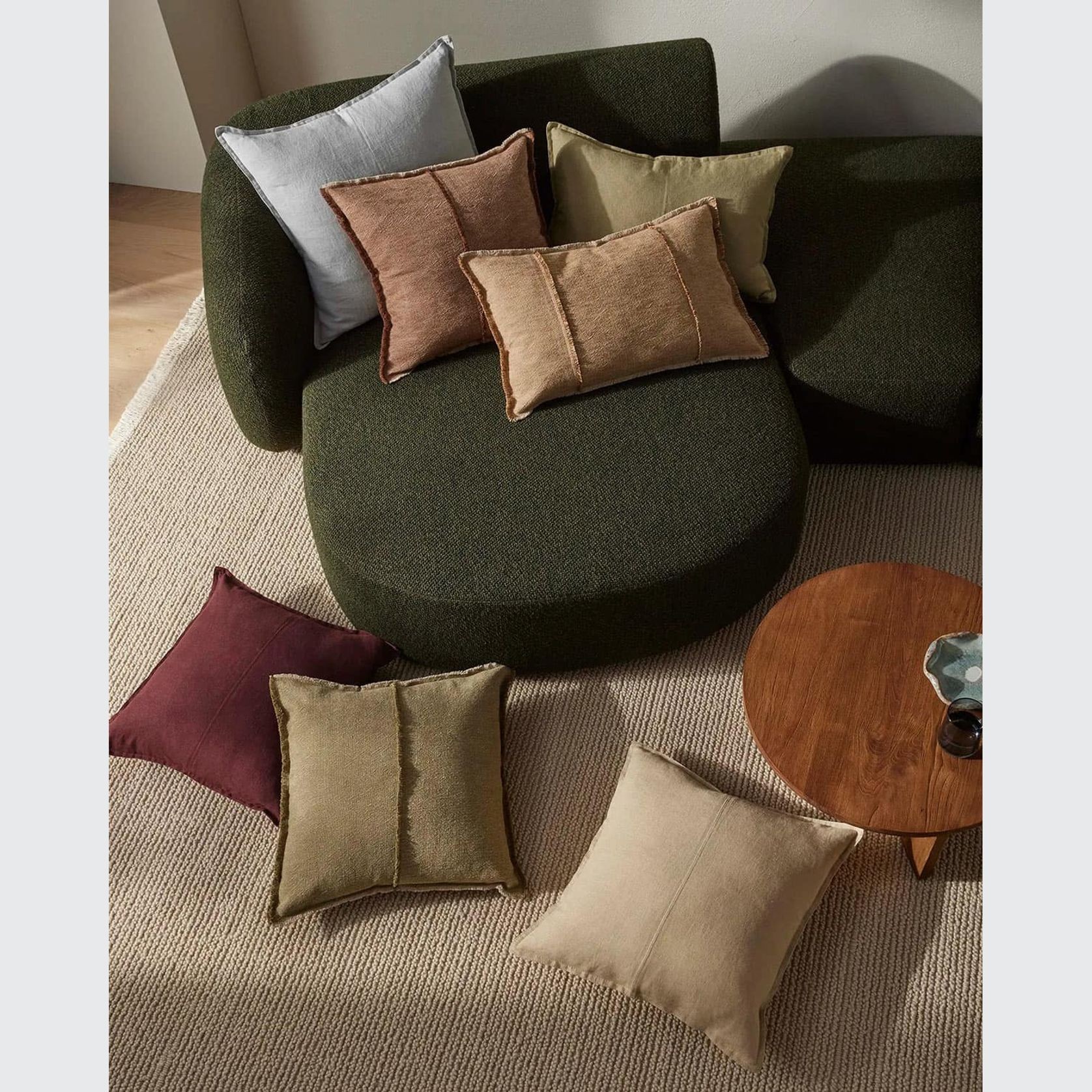 Weave Home Adela Cushion - Cashmere  | Linen Blend gallery detail image