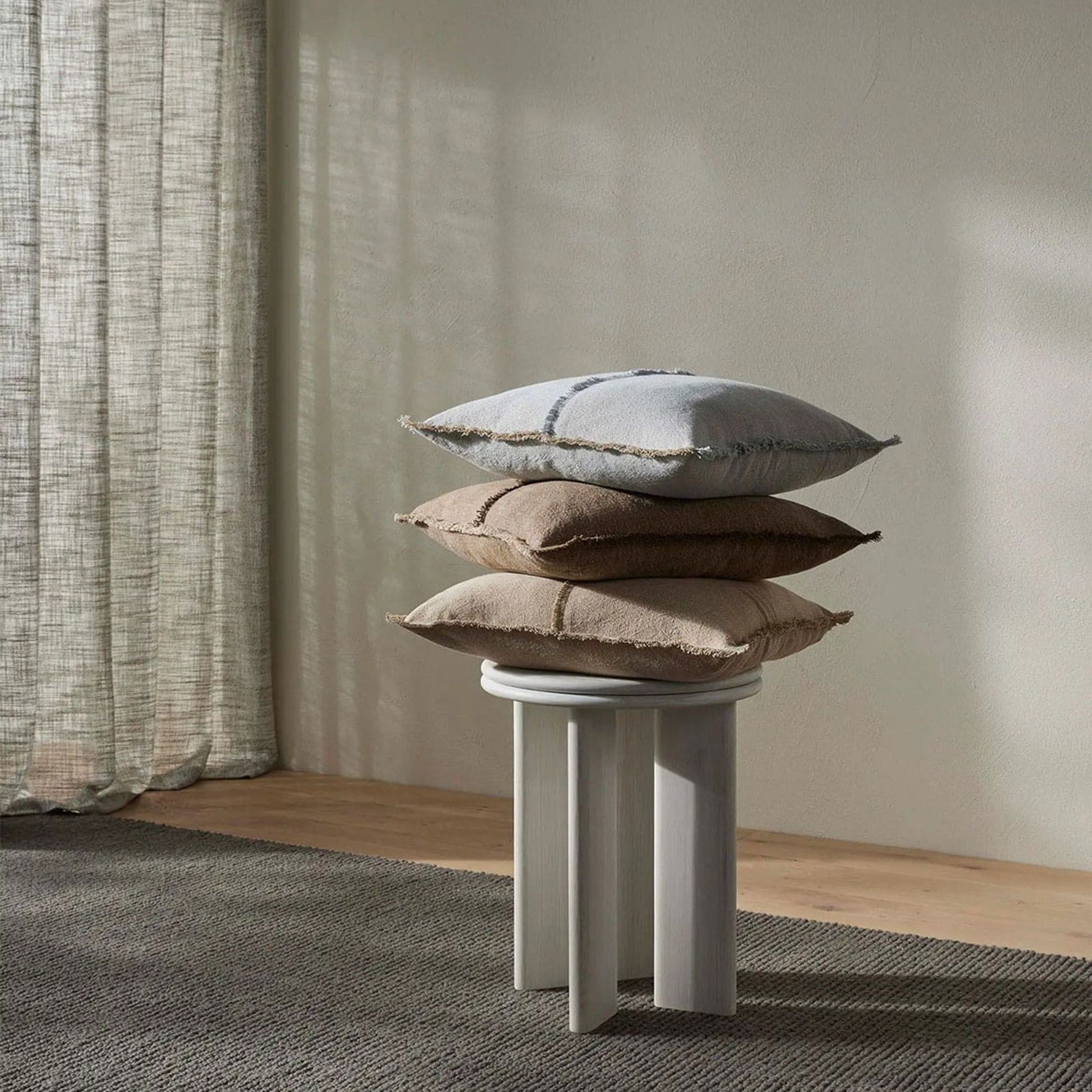 Weave Home Adela Cushion - Cashmere  | Linen Blend gallery detail image