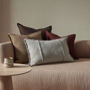 Weave Home Adela Cushion - Cocoa | Linen Blend gallery detail image