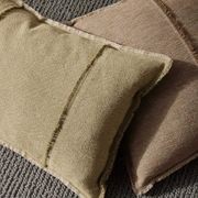 Weave Home Adela Cushion - Forest | Linen Blend gallery detail image