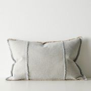 Weave Home Adela Cushion - Haze | Linen Blend gallery detail image