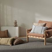 Weave Home Adela Cushion - Haze | Linen Blend gallery detail image