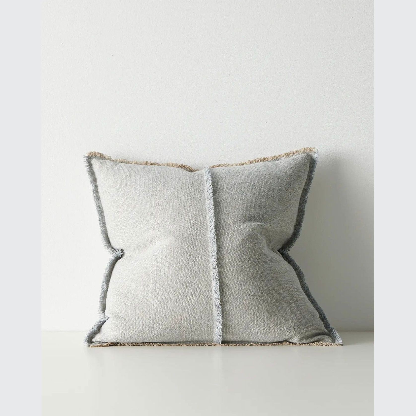 Weave Home Adela Cushion - Haze | Linen Blend gallery detail image