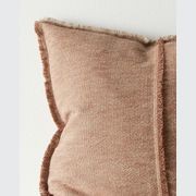 Weave Home Adela Cushion - Rust | Linen Blend gallery detail image