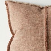 Weave Home Adela Cushion - Rust | Linen Blend gallery detail image