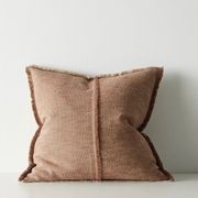 Weave Home Adela Cushion - Rust | Linen Blend gallery detail image