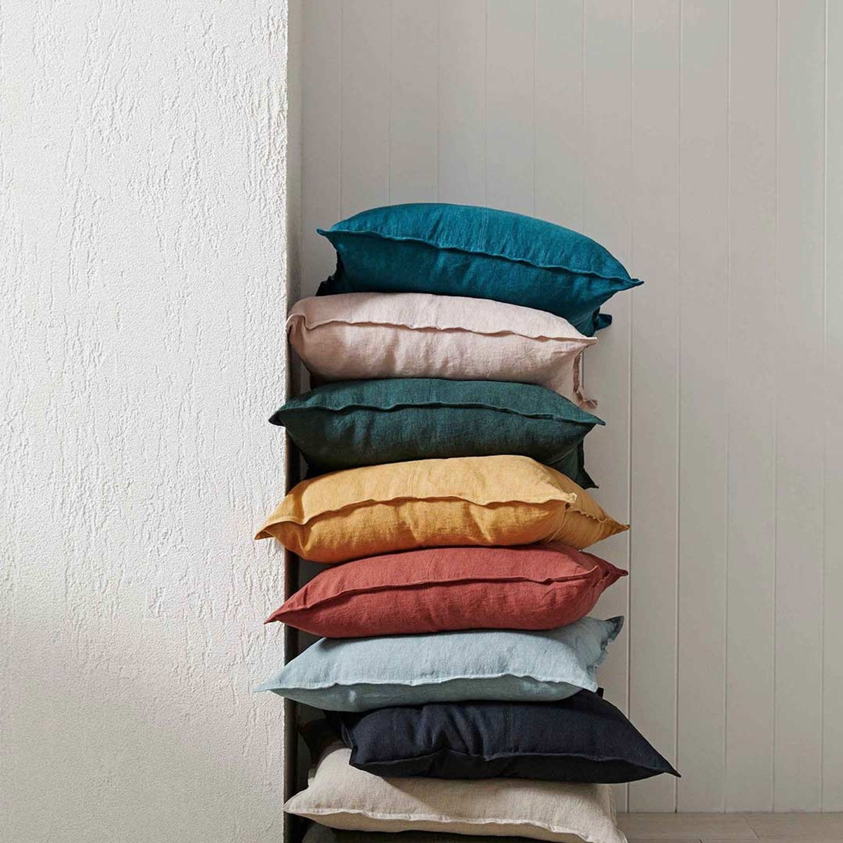 Weave Home European Linen Como Cushion - Shadow | Three Sizes gallery detail image