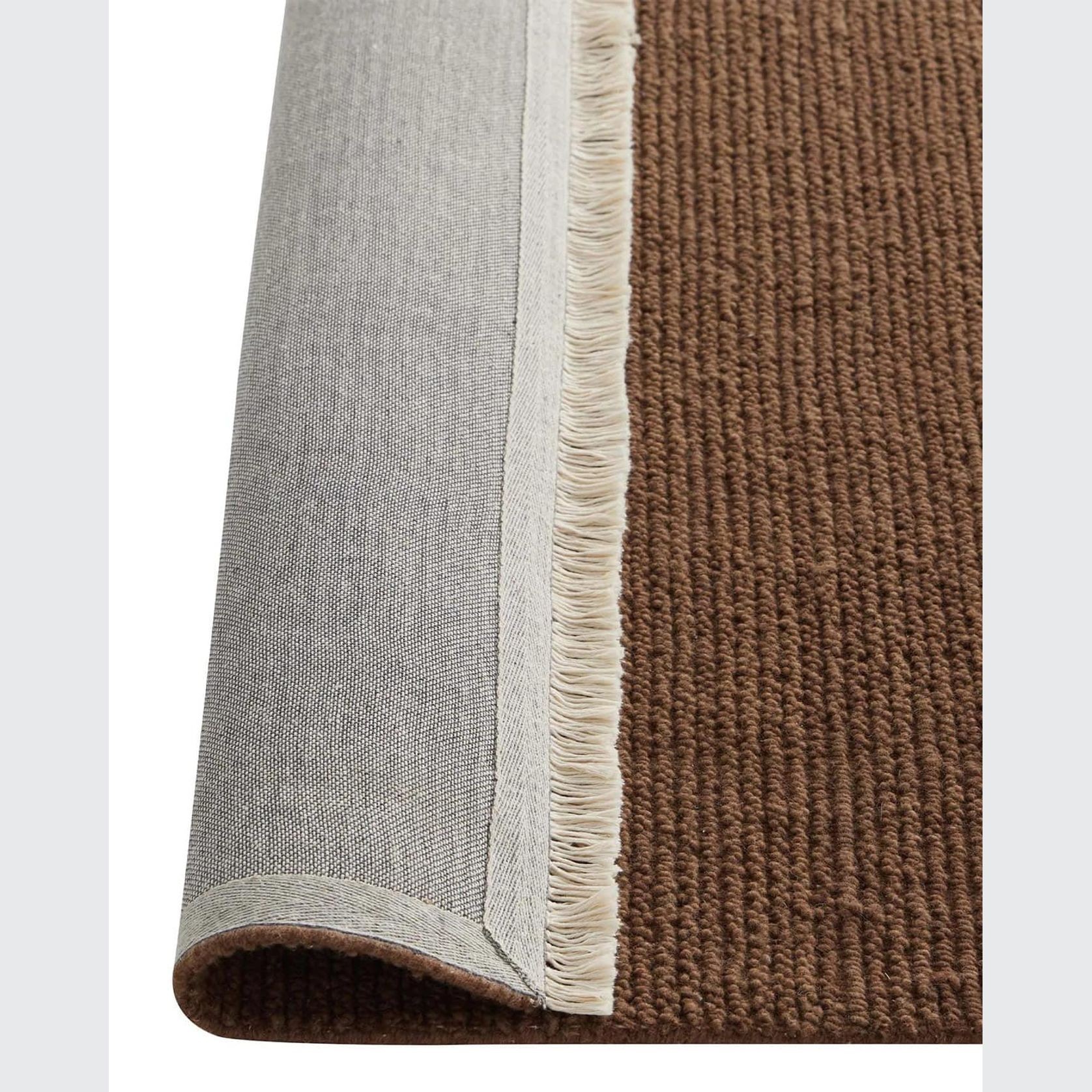 Weave Fabien 100% Wool Floor Rug  - Bark gallery detail image