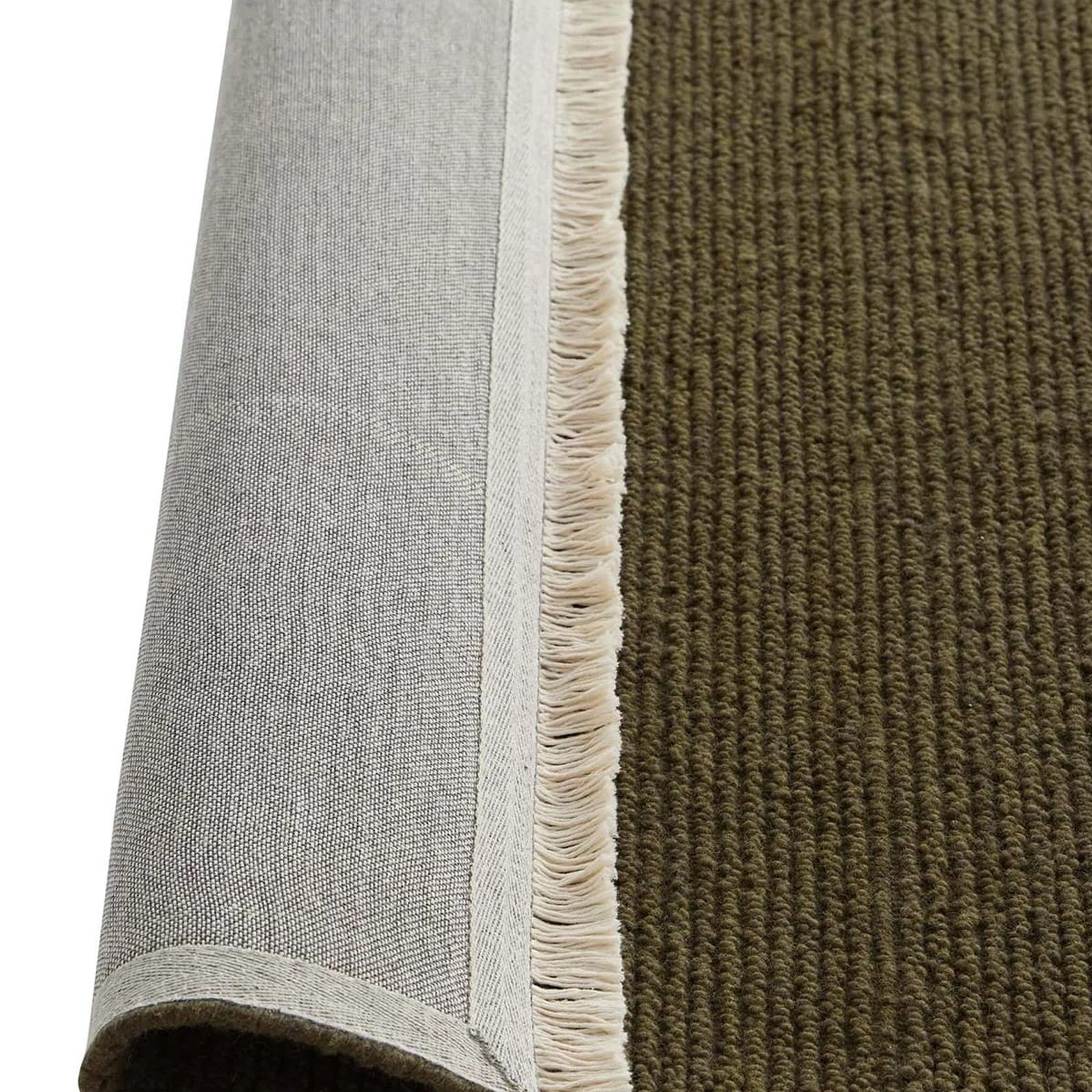 Weave Fabien 100% Wool Floor Rug - Moss gallery detail image