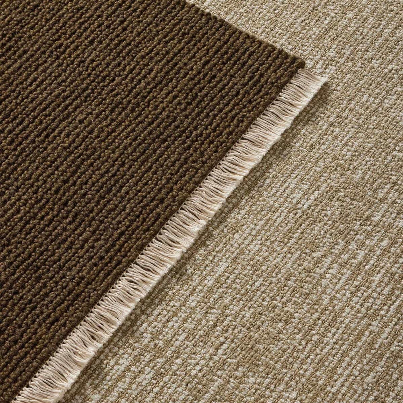 Weave Fabien 100% Wool Floor Rug - Moss gallery detail image
