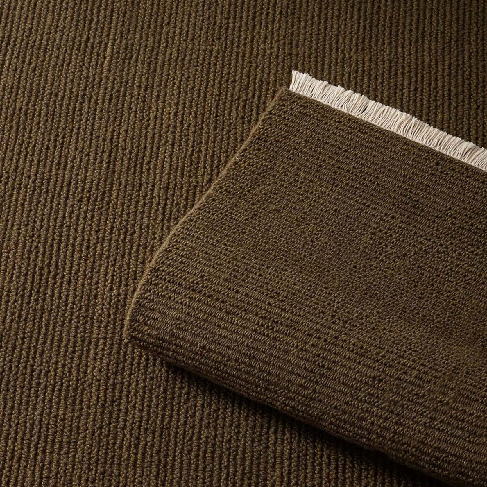 Weave Fabien 100% Wool Floor Rug - Moss gallery detail image