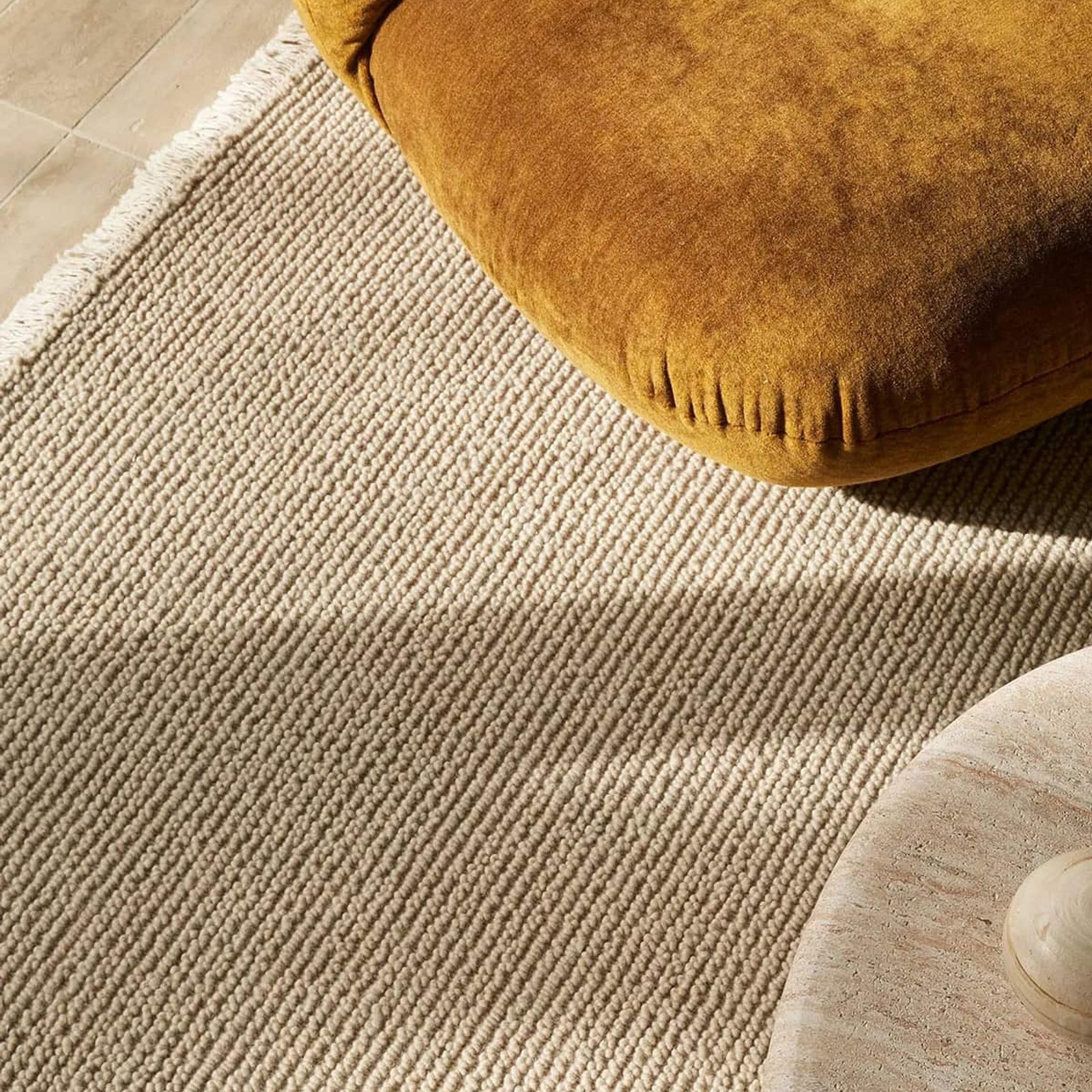 Weave Fabien 100% Wool Floor Rug - Stone gallery detail image