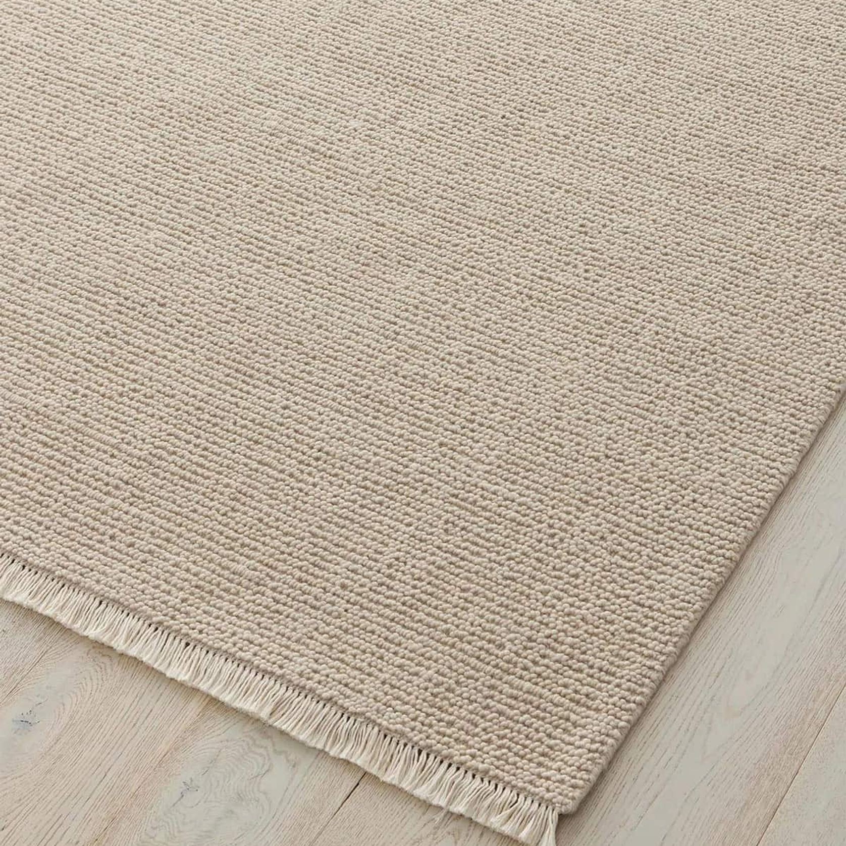 Weave Fabien 100% Wool Floor Rug - Stone gallery detail image