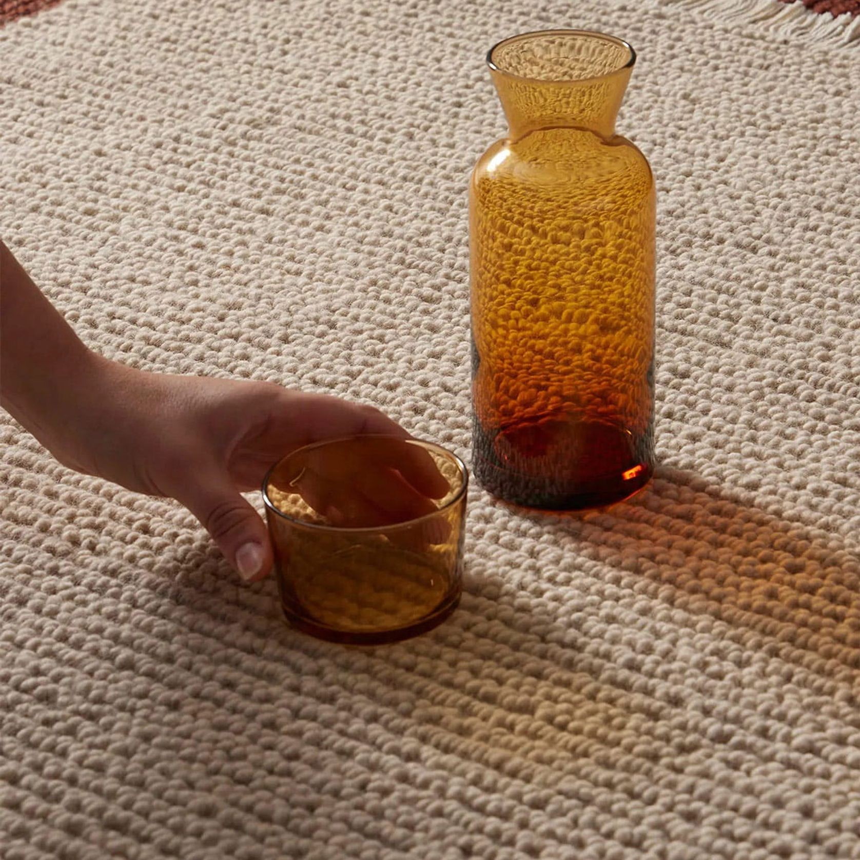 Weave Fabien 100% Wool Floor Rug - Stone gallery detail image