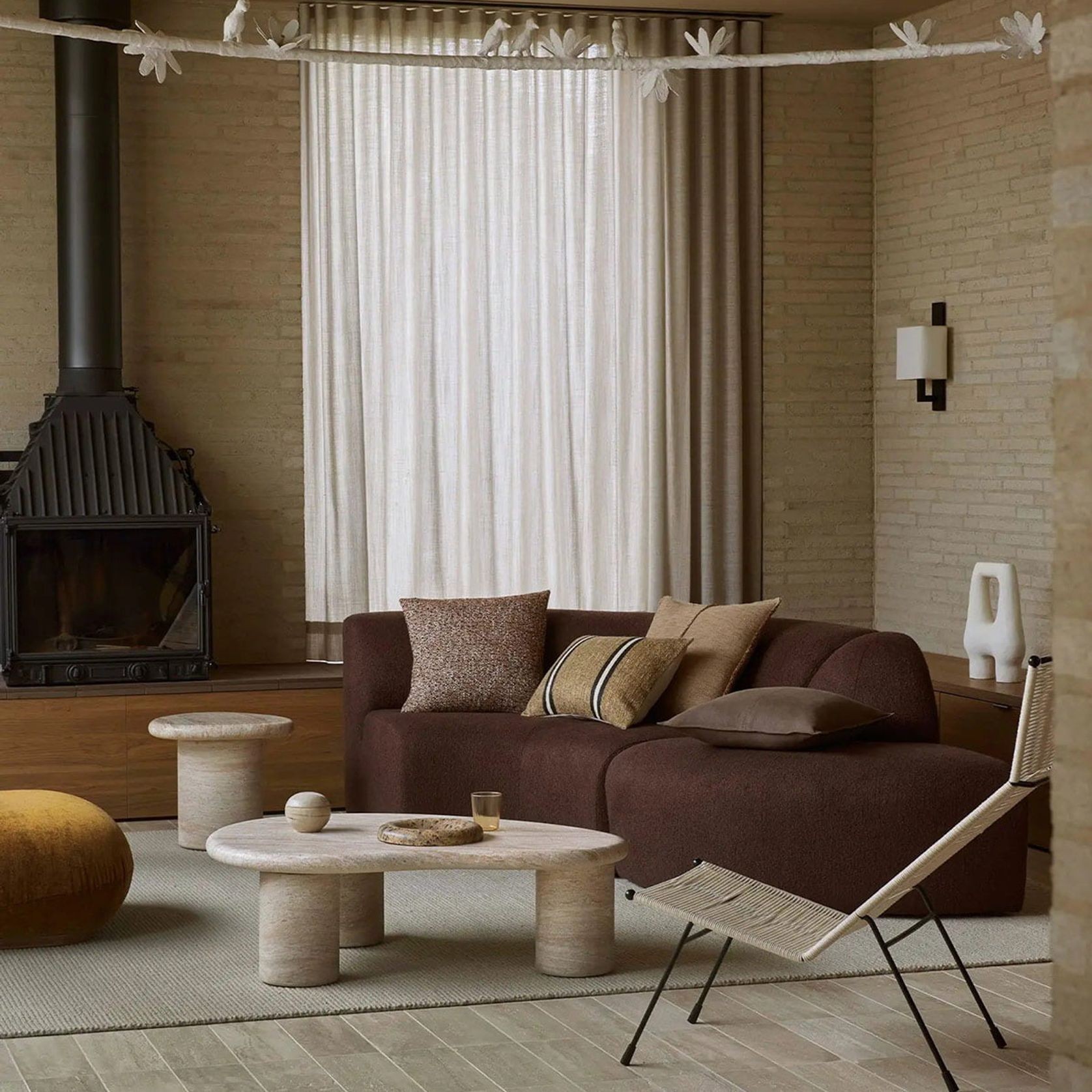 Weave Fabien 100% Wool Floor Rug - Stone gallery detail image