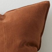 Weave Home European Linen Como Cushion - Tobacco | Three Sizes gallery detail image