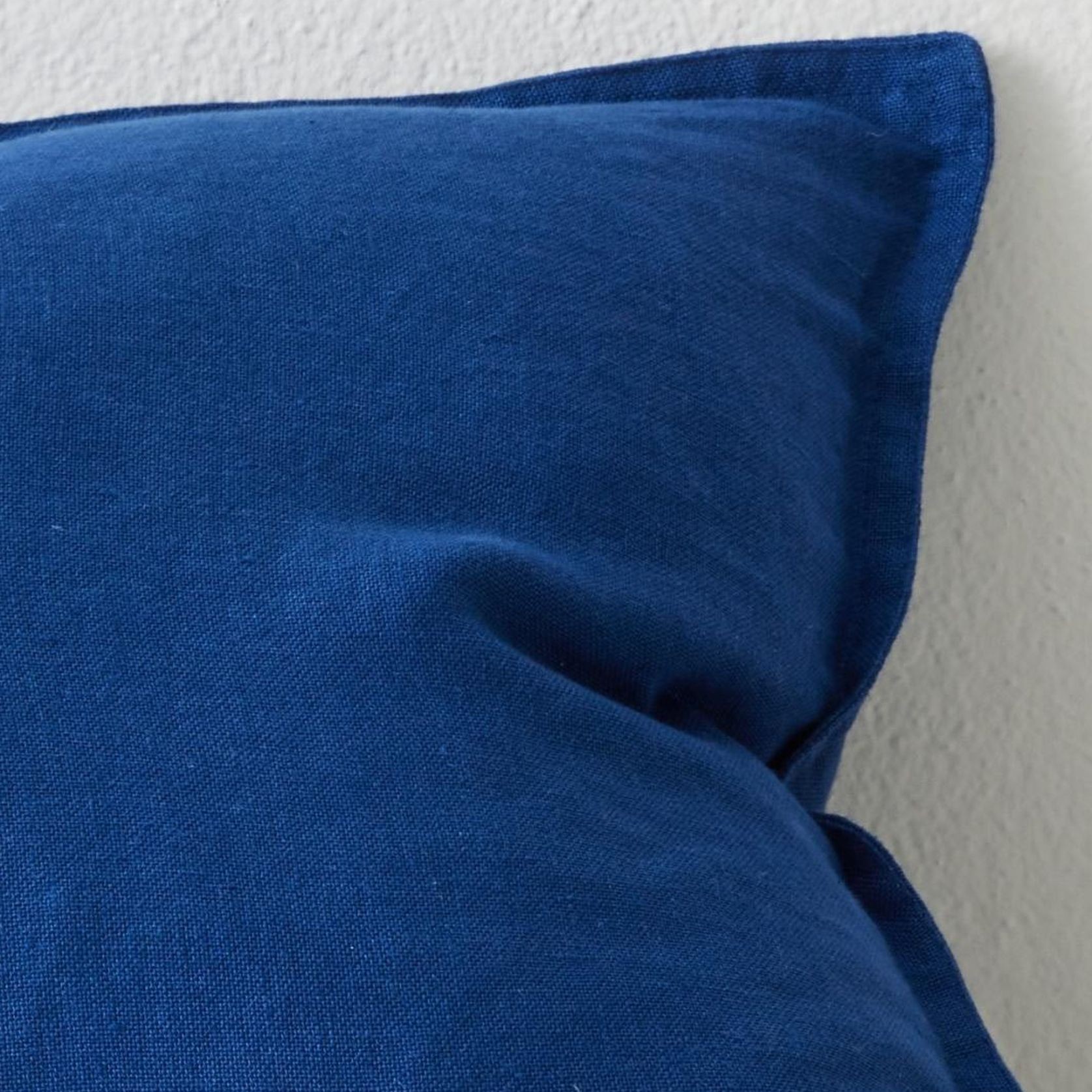 Weave Home European Linen Como Cushion  - Cobalt | Three Sizes gallery detail image