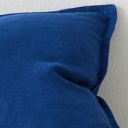 Weave Home European Linen Como Cushion  - Cobalt | Three Sizes gallery detail image